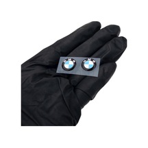 Kendinden Yapışkanlı Bmw Logolu 14 Mm Damla Baskılı Anahtarlık Amblemi 2 Adet 3d Etiket