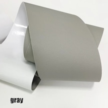 Kendinden Yapışkanlı Deri Tamir Bandı Yama Kanepe Araba Koltuğu Mobilya İçin Gray 50x120cm
