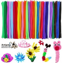 Şönil Renkli 50 Cm 50'li 1 Paket Artlantis 50 Cm Renkli Tüylü Tel