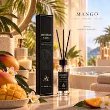 Premium Oda Kokusu Bambu Çubuklu Beyaz Şişe 100 Ml Mango