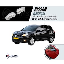 Nissan Qashqai Abs Krom Ayna Kapağı 2 Parça 2007-2014 Paslanmaz Çelik