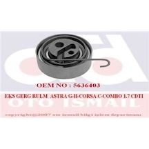 INA 531053520 TRİGER EKSANTRİK GERGİ RULMANI ASTRA G H J CORSA C
