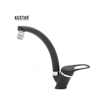 Kustar Grande Siyah Aç Kapa Mutfak Eviye Bataryası