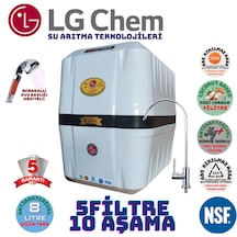 Lg Cool Beyaz Siyah 8 Lt 5 Fl 10 Aşama Su Arıtma Cihazı