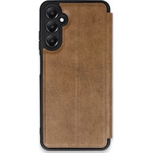 Newface Samsung Galaxy A35 5g Kılıf Flip Cover - Taba