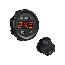 Shuıvan Dijital Voltmetre Akü Voltaj Göstergesi 12v/24v Kırmızı Işık -1600