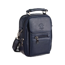 Westpolo Çelik Kasalı El Ve Omuz Askılı Erkek Çantası Küçük Boy - Lacivert 001