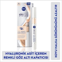Nivea Hyaluron Cellular Filler 3 in 1 Renkli Göz Kremi 01 Açık Ton 4 ML