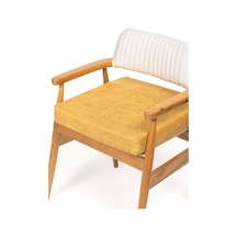 50x50x8cm Sandalye Minderi Dayanaklı Fermuarlı Yıkanabilir Kumaş Bahçe-balkon Minderi 1adet Sarı Mavi