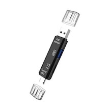 Ancheyn 5068 Otg 3 İn 1 Type-C/ Micro USB /TF Dönüştürücü Kart Okuyucu