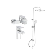 Artema Flow Soft Lavabo Banyo Batarya + Artema A45787 LS20 Joy 3S Robot Duş Takımı Krom
