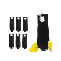 Ulzyvf 6 Adet Yeniden Kullanılabilir Nylon Kablolama Bağı - Dayanıklı Askılı Kordon Düzenleyici 110cm Siyah Siyah