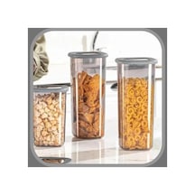 Hava Geçirmez Şeffaf Kare Saklama Kabı 2 Adet, 2000 Ml 0