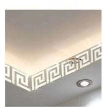 Dekor Süs Labırent Bordür 60 Adet 7x7 Pleksi Dekoratif Gümüş Ayna Antre Bordür