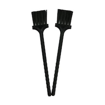 2 Adet Çok Amaçlı Mutfak Fırçası Jilet Temizleme Fırçası Klavye Tozu Siyah Naylon Plastik Küçük Fırça