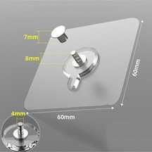 Süper Güçlü Çerçeve Askısı Pin Delgisiz Vidalı Tırnak Kanca Yapışkanlı Raf Tutucu Askı 5 Adet Metal Diğer