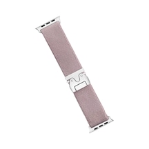 Newface - 123 - Apple Watch 42mm Forest Kumaş Kordon - Edntrend - - Lila