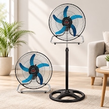 Sanayi Tipi Ayaklı Vantilatör - 5 Metal Kanatlı, 3 Kademe Hız