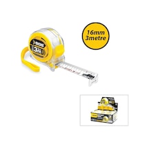 12 Adet 3mt X 16mt Şeffaf Stoplu Şerit Metre 5468 Standart