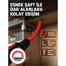 12 Parça Esnek Bits Uç Seti 300 Mm Esnek Şaftlı Tornavida Uç Seti - Lisinya