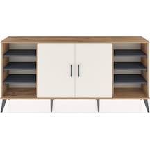 Arges Konsol 9 Raflı 2 Kapaklı 176x30x83 Çam-aytaşı/antrasit Aytaşı/antrasit
