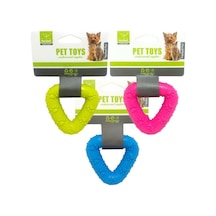 Nunbell 7.5 CM Üçgen Şekilli Dişlik Köpek Oyuncağı Çok Renkli