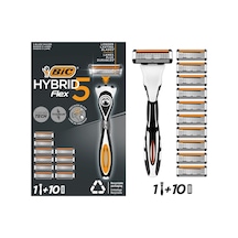 Bıc Flex 5 Hybrid Tıraş Bıçağı Seti 1 Gövde + 10 Yedek Başlık 5 Bıçaklı Erkek Tıraş Bıçağı