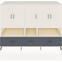 Kronos Dolap 12 Raflı 3 Çekmeceli 5 Kapaklı 220x59x163 Aytaşı-ayt Aytaşı-aytaşı/antrasit