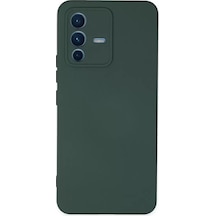Newface Vivo V23 5g Kılıf Nano İçi Kadife Silikon - Koyu Yeşil