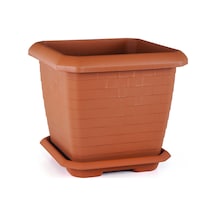 Ucuzzavm Hisar Kare Saksı 25,5 Lt Kiremit