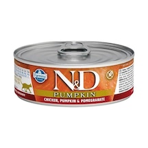 N&D Balkabaklı Tavuklu ve Narlı Tahılsız Konserve Yetişkin Kedi Maması 70 G