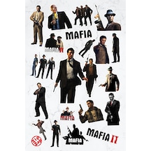 Mafia Video Oyun Sticker Paketi 20 Adet Çok Renkli