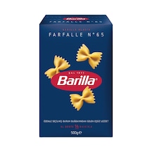 Barilla Kelebek Makarna 500 G - Farfalle, Durum Buğdayı, 10 Dakikada Hazır 2'li Ekonomik Paket Tarı
