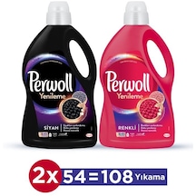 Perwoll Siyah + Renkli Yenileme Hassas Bakım Sıvı Çamaşır Deterjanı 2 x 2970 ML