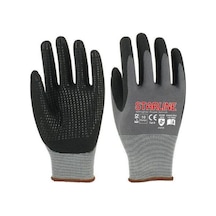 E-92 Puanlı Mikro Köpük Nitril Eldiven Montaj Eldiveni No.9/large - 1 Adet Gri
