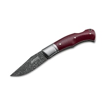 Böker Manufaktur Boxer Damast Kamp Çakı Bordo