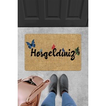 Evaşk Kapı Önü Paspası Vinil Kaymaz Tabanlı 45 X 70 Evaşkdm10072