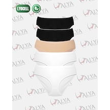 Alya Underwear Kadın Külot, Lyocell Kumaş Külot, Ter Emici Rahat Ve Dayanıklı Kadın İç Çamaşırı, Liyosel Slip Çok Renkli P01