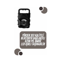 Tutma Kollu Kablosuz Bluetooth Rgb Işıklı Ses Bombası Hoparlör