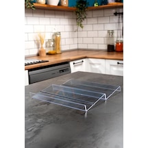 Mienda Home 2 Adet Kaydırmaz Pedli Şeffaf Stand Baharatlık Standı Çekmece Içi Düzenleyici Mh.ydk.plx2 Diğer