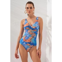 Pierre Cardin Stella V Yaka Tokalı Korseli Mayo Marbel 231133-d