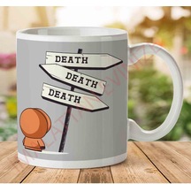 1-860 Death Signpost Kenny South Park İki Tarafı Baskılı Kupa Bardak.jpg Çok Renkli