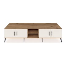 Kronos Tv Ünitesi 3 Raflı 4 Kapaklı 220x59x51 Çam-aytaşı/çam Aytası/atlas Çam - Atlas Çam