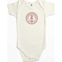 Zepplin Giyim Stanford University Circle Logo Ekru Bebek Body Zıbın
