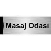 Soyunma Odası 7x20cm Gümüş Renk Metal Yönlendirme Levhası
