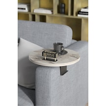 Yan Sehpa Ayarlanabilir Tepsi Dekoratif Modern Tepsi Koltuk Sehpası Efes Çok Renkli