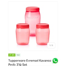 Tupperware Evrensel Kavanoz Set Kırmızı