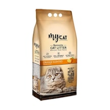 Mycat Portakal Kokulu İnce Topaklaşan Bentonit Kedi Kumu 10 L