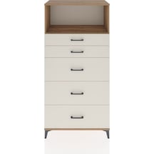 Hyperion Dolap Tek Raflı 5 Çekmeceli 88x44x182 Çam-aytaşı Atlas Çam