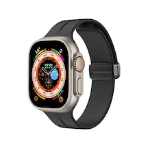 Watch Ultra 49mm Uyumlu Krd-84 Uyumlu Ogaa Kordon-siyah